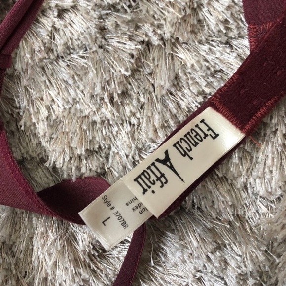 French Affair Burgundy Bralette - Picture 5 of 5
